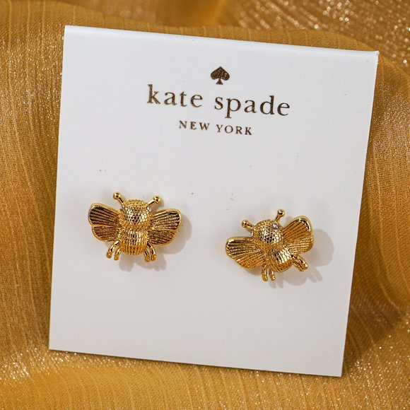 Kate Spade All Abuzz Bee Studs (with GIFT BAG)